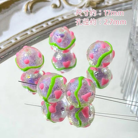 10pcs Ins Drawn Penbeads