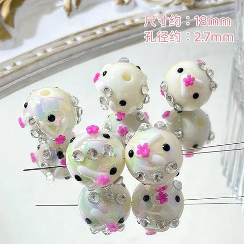 10pcs Ins Drawn Penbeads