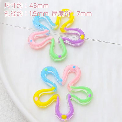 10pcs Ins Drawn Penbeads