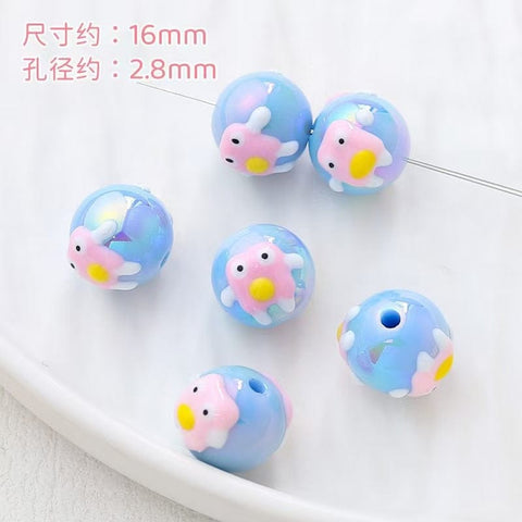 10pcs Ins Drawn Penbeads