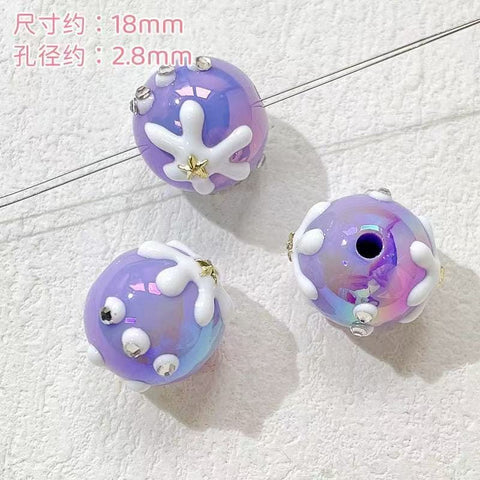 10pcs Ins Drawn Penbeads
