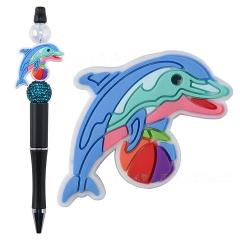 50pcs Winnie PVC penbeads