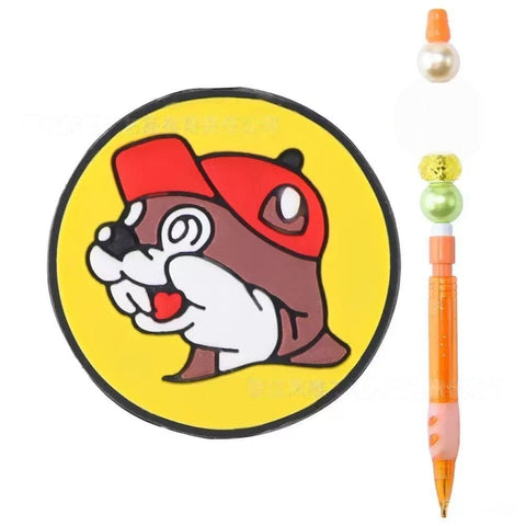 50pcs Winnie PVC penbeads