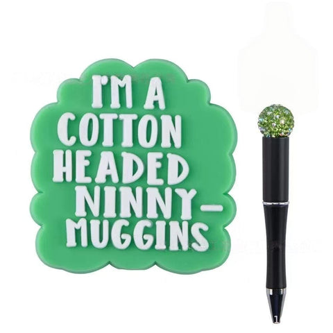 50pcs Winnie PVC penbeads