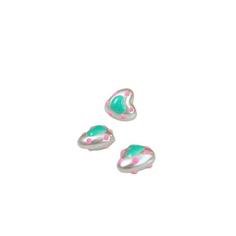 5pcs Heart-Shaped Penbeads