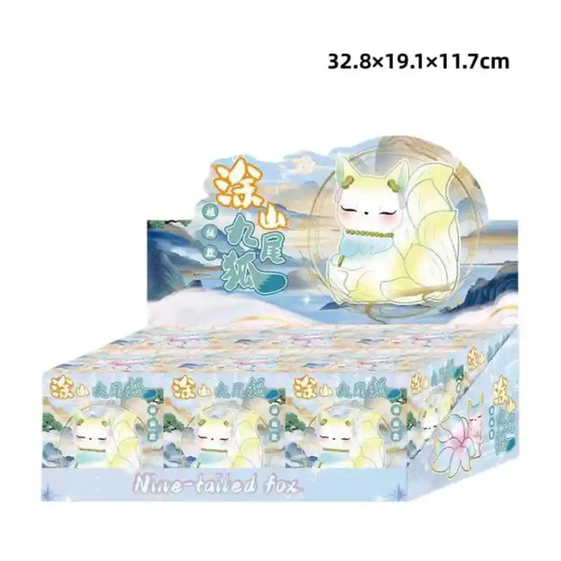Colorful flocking Nine-tailed Fox Blind box