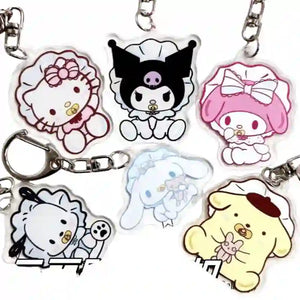 6pcs Sanrio Keychain Hooks