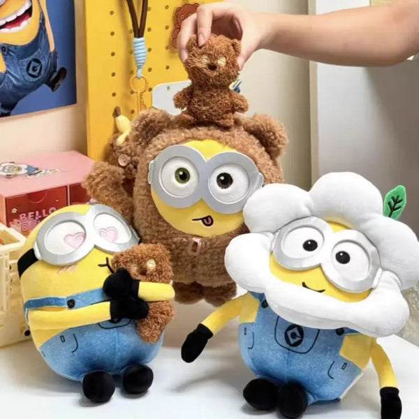 Flower Minions plush dolls[Set of 3]
