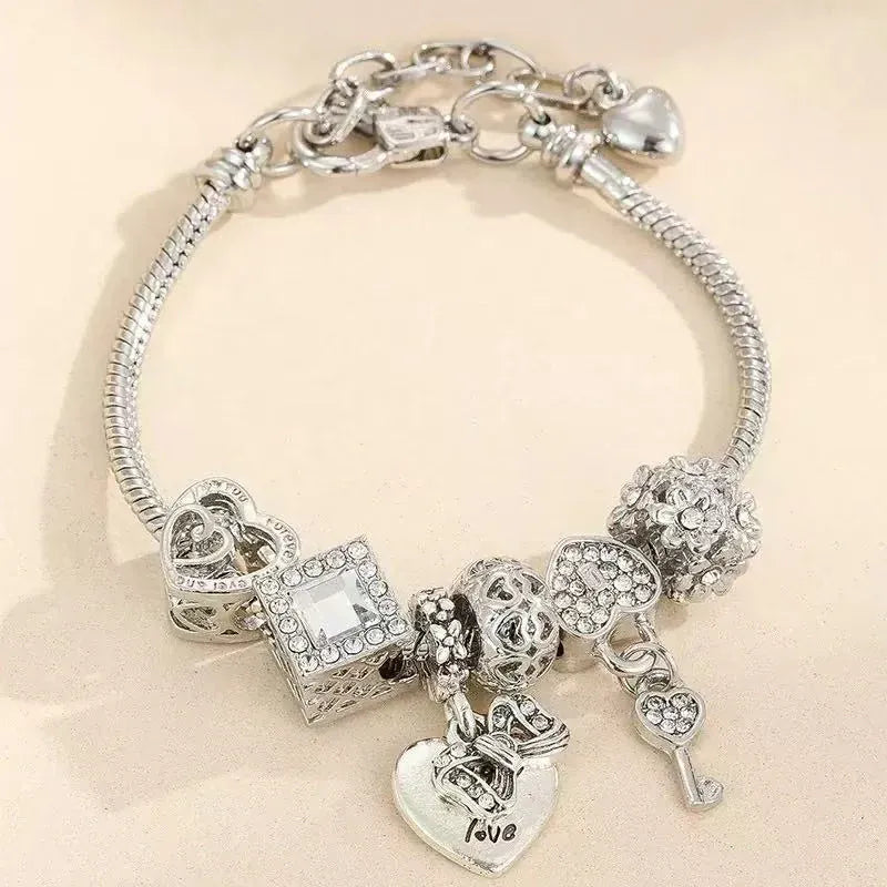 Forever Love Pandora Bracelet-Silver