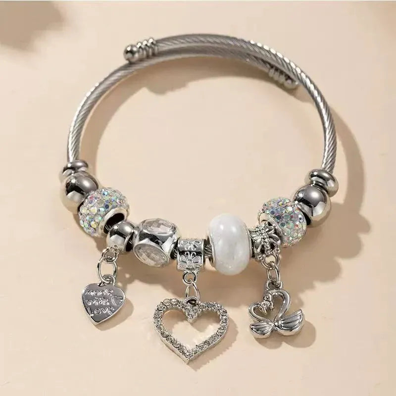 Forever Love Pandora Bracelet-Silver