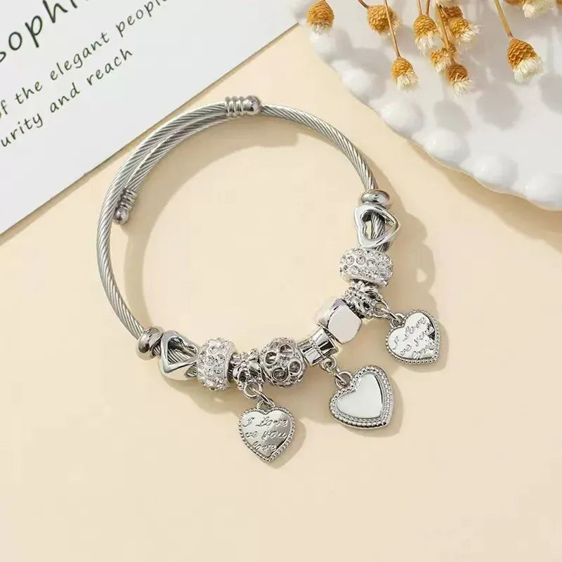 Forever Love Pandora Bracelet-Silver