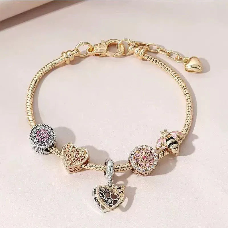 Forever Love Pandora Bracelet-Golden