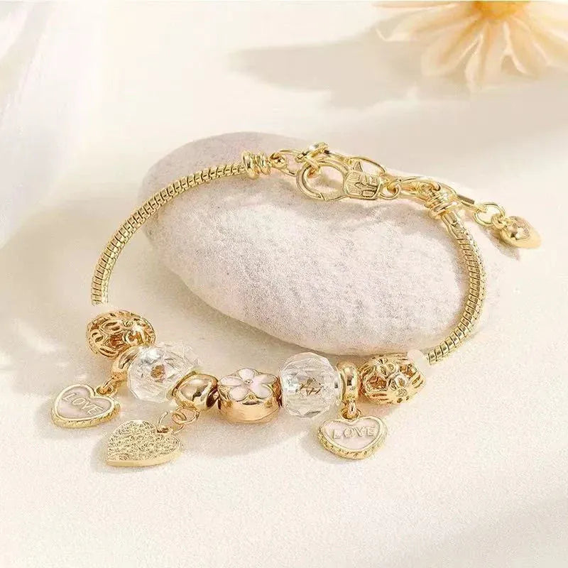 Forever Love Pandora Bracelet-Golden