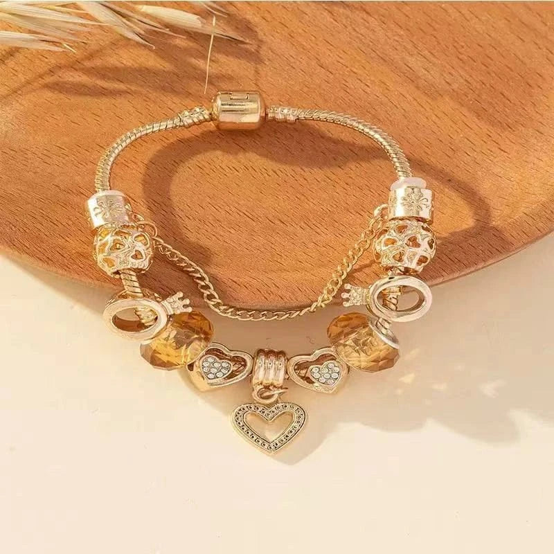 Forever Love Pandora Bracelet-Golden