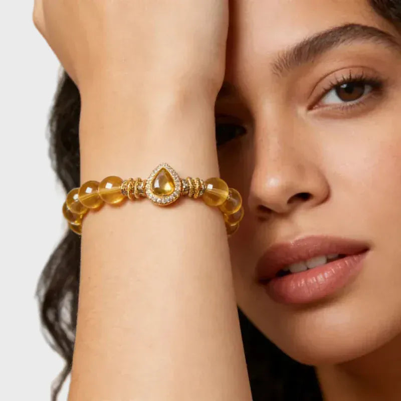 Golden Warrior Natural Crystal Bracelet