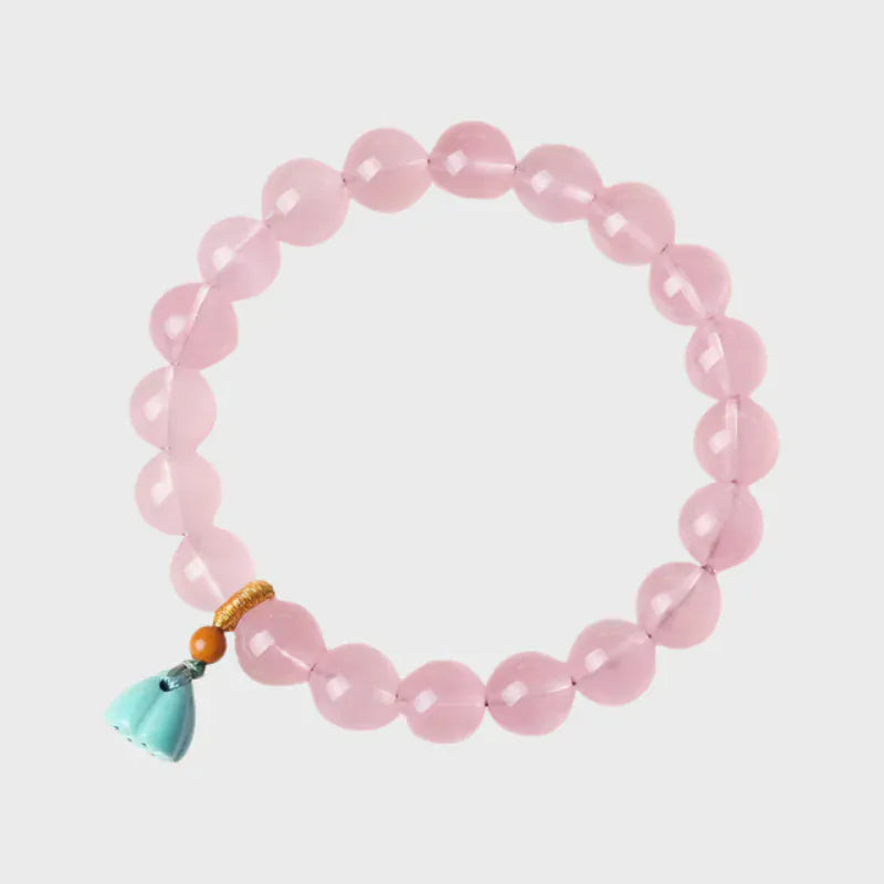 Rose Bliss Natural Crystal Bracelet