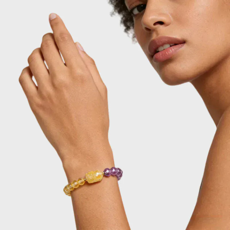 Gold Energy Natural Crystal Bracelet