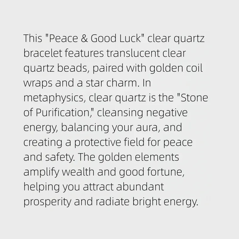 Stellar Joy Natural Crystal Bracelet
