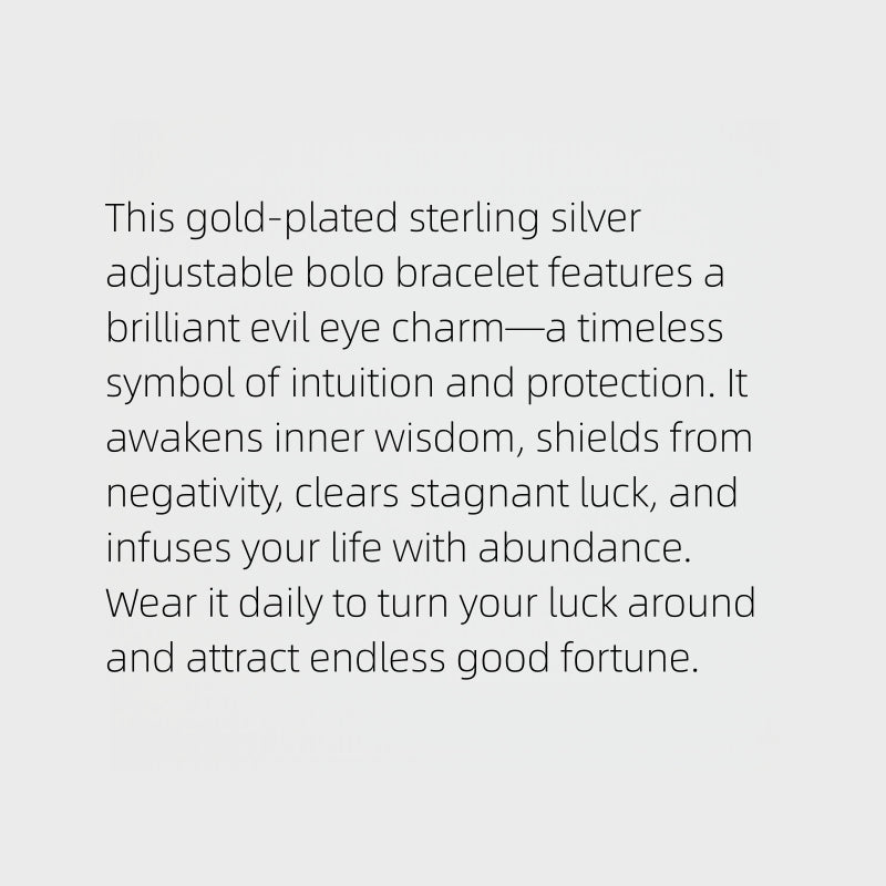 Luck Turning Evil Eye Bolo Bracelet