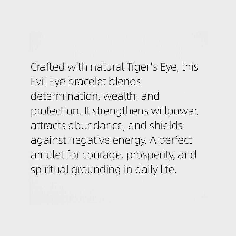 Evil Eye & Tiger Eye Bracelet