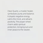 Bracelet de Quartz Clair "Tourneur de Fortune"