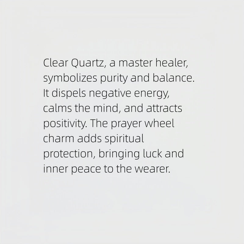 Fortune Spinner Clear Quartz Bracelet