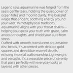 Lunar Pure Natural Aquamarine Bracelet