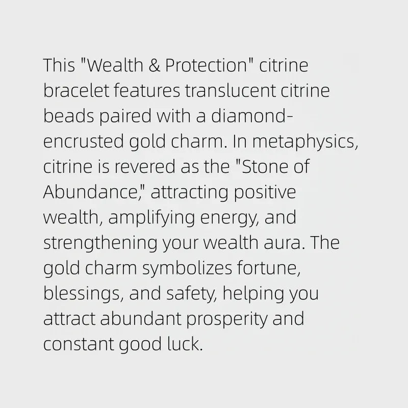 Golden Warrior Natural Crystal Bracelet