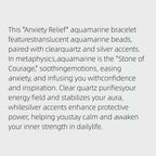 Bracelet en aigue-marine naturelle Thalassa Protection