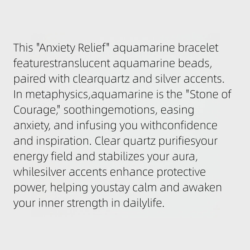 Thalassa Protection Natural Aquamarine Bracelet
