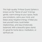 Natural Rose Quartz Home Decor - Love & Peace