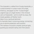 Bracelet en cristal naturel Ange Arc-en-ciel