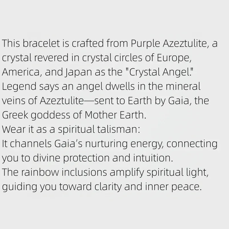 Rainbow Angel Natural Crystal Bracelet