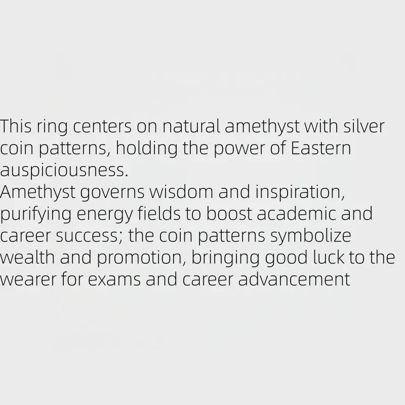 Amethyst Luna Ring