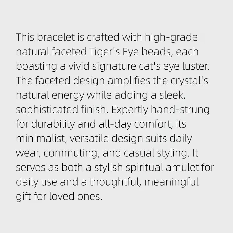 Sacred Gaze Natural Tiger Eye Bracelet
