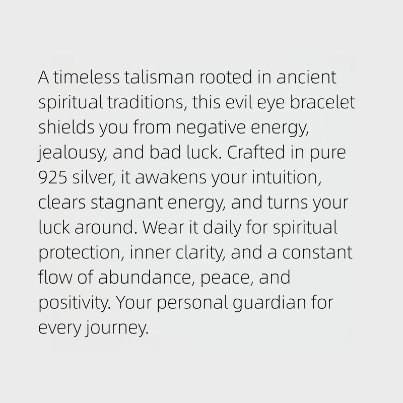 Negative Energy Shield Evil Eye Bracelet