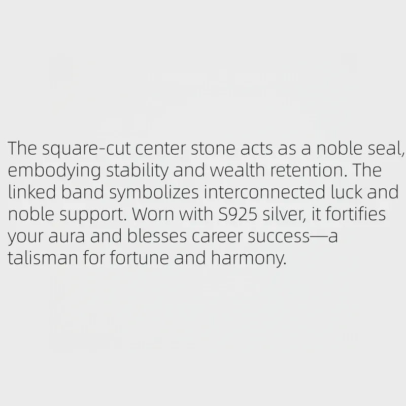 Linka Square Natural Clear Crystal Ring