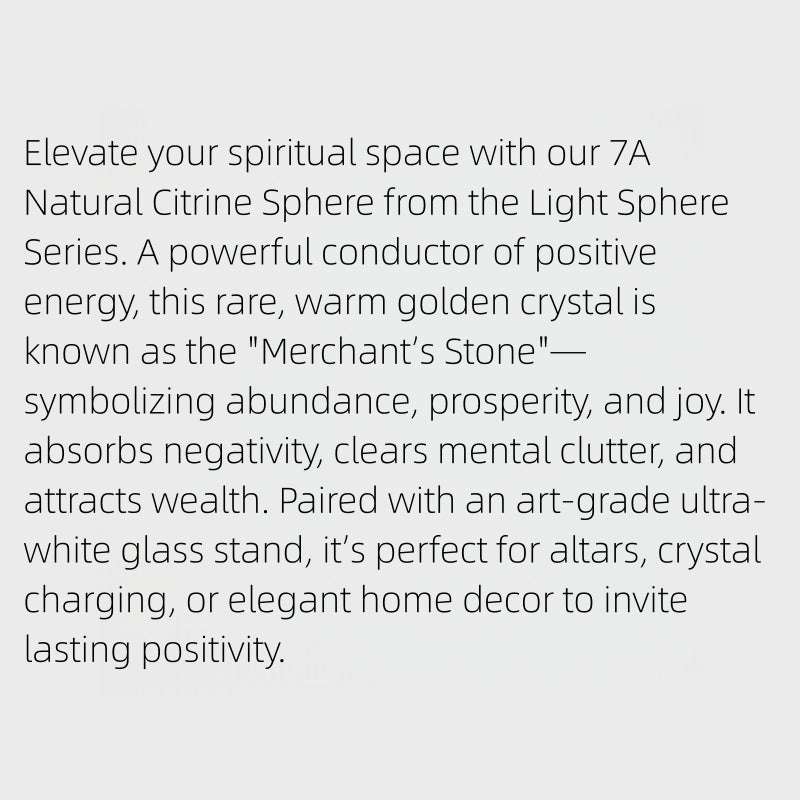 Natural Citrine Ornament- Wealth Attraction & Positive Energy