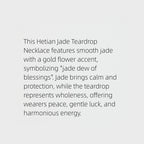 Water-Drop Hetian Jade Necklace