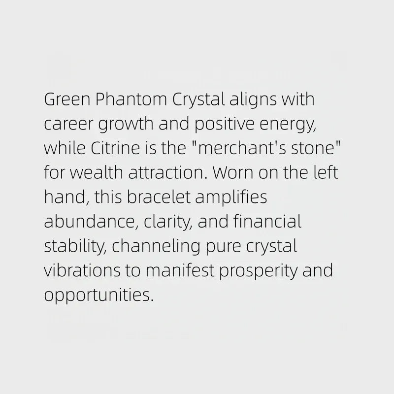 Inherited Fortune Natural Crystal Bracelet