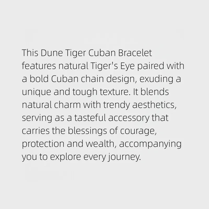 Sand Dune Natural Tiger Eye Bracelet