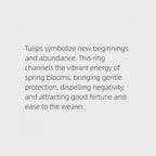 Tulip Fortune Faith Ring – Wear Love, Bloom Luck