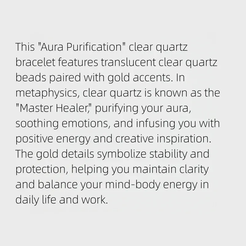 Pure Radiance Natural Crystal Bracelet