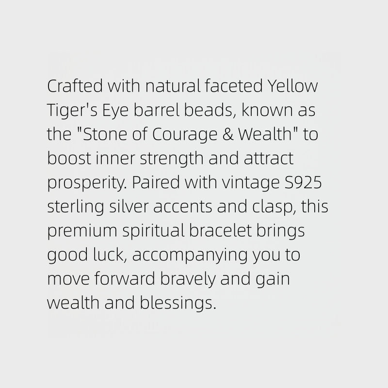 Cross Protection Natural Tiger Eye Bracelet