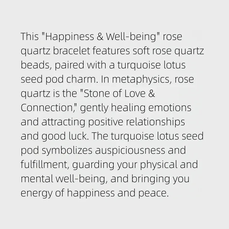 Rose Bliss Natural Crystal Bracelet