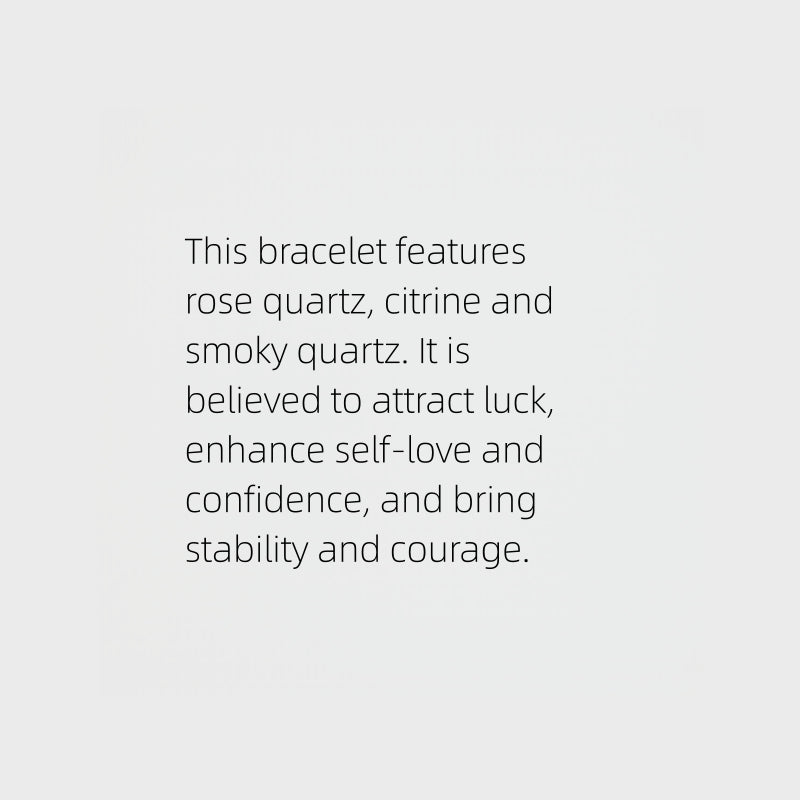 Triple Luck Natural Crystal Bracelet