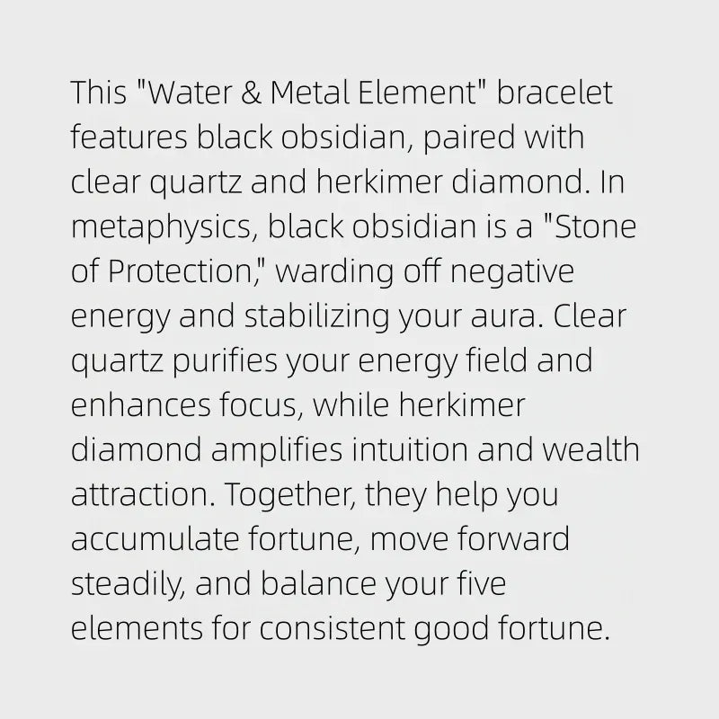 Shadow Guard Natural Obsidian Bracelet