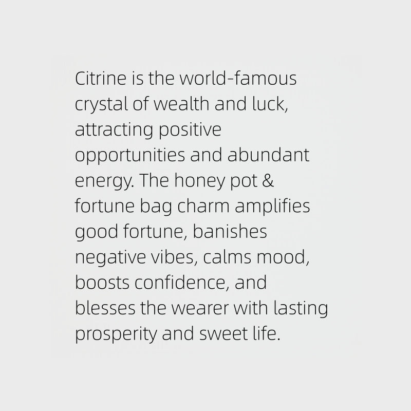 Citrine Honey Jar Necklace – Sweet Abundance & Confidence