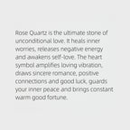 Collier Cœur en Quartz Rose - Guérir et Rétablir avec Amour