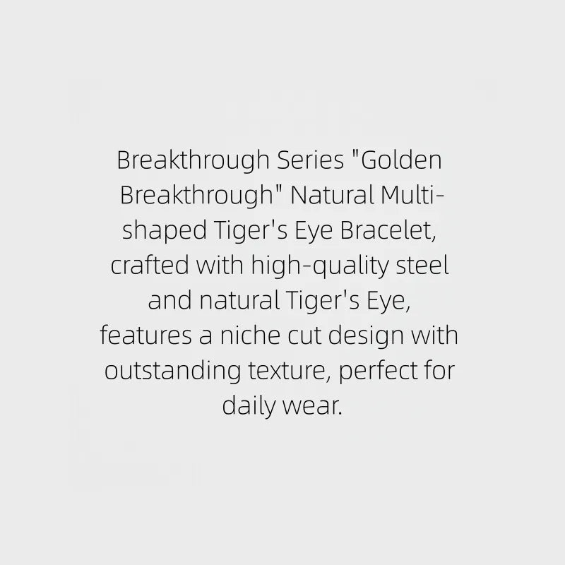 Golden Opportunity Natural Tiger Eye Bracelet